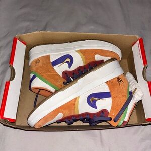 Nike Multicolor Suede Sneakers